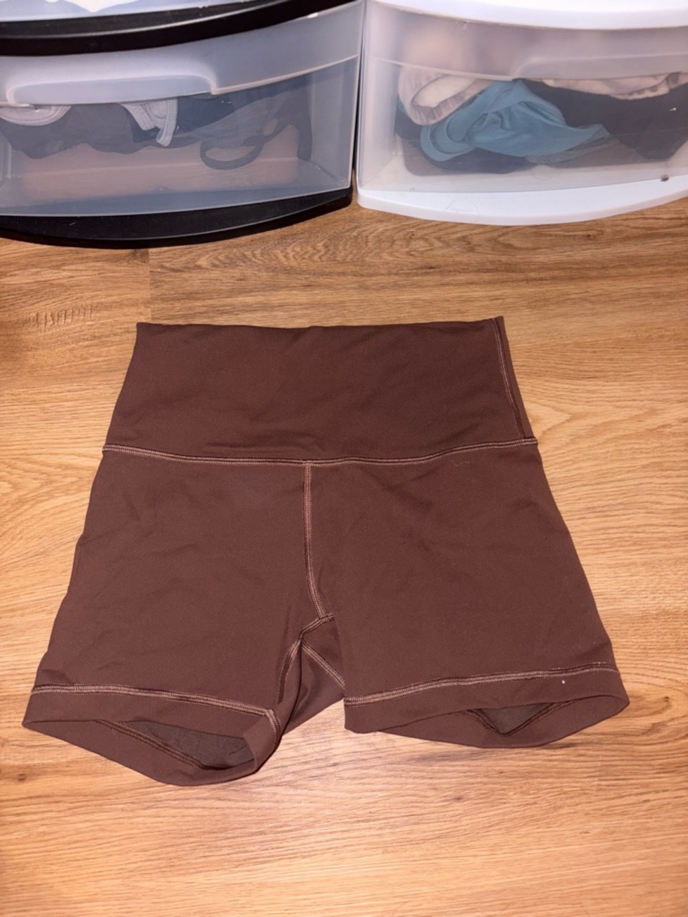 lululemon athletica High-Rise Brown Bike Shorts